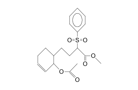3-Acetoxy-4-(3-phenylsulfonyl-3-methoxycarboxy-propyl)-cyclohexene