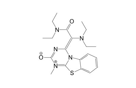 (4Z)-4-[(diethylamino)(diethylaminocarbonyl)methylene]-1-methyl-4H-1,3,5-triazino[2,1-b]benzothiazol-1-ium-2-olate