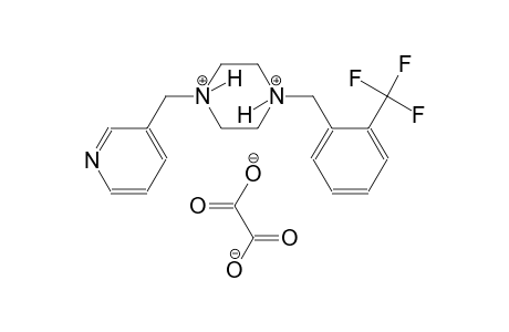 1-(3-pyridinylmethyl)-4-[2-(trifluoromethyl)benzyl]piperazinediium oxalate