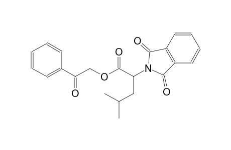 1H-isoindole-2-acetic acid, 2,3-dihydro-alpha-(2-methylpropyl)-1,3-dioxo-, 2-oxo-2-phenylethyl ester