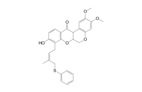 4'-Phenylthio-rot-2'-enonic acid