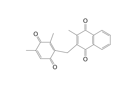 1,4-Naphthalenedione, 2-[(2,4-dimethyl-3,6-dioxo-1,4-cyclohexadien-1-yl)methyl]-3-methyl-