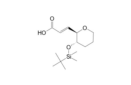 (2E)-3-[(2R,3S)-3-{[tert-butyl(dimethyl)silyl]oxy}-tetrahydro-2H-pyran-2-yl)-2-propenoic acid