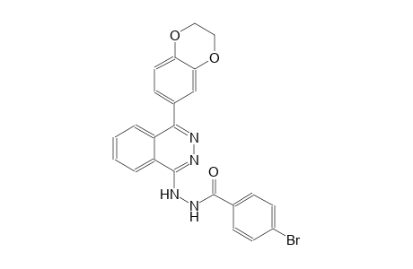 4-bromo-N'-[4-(2,3-dihydro-1,4-benzodioxin-6-yl)-1-phthalazinyl]benzohydrazide