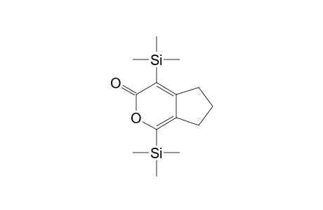 Cyclopenta[c]pyran-3(5H)-one, 6,7-dihydro-1,4-bis(trimethylsilyl)-