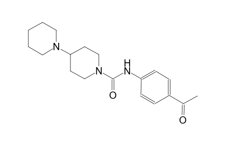 N-(4-acetylphenyl)-4-piperidin-1-ylpiperidine-1-carboxamide N-(4-acetylphenyl)-4-(1-piperidyl)piperidine-1-carboxamide N-(4-acetylphenyl)-4-(1-piperidyl)-1-piperidinecarboxamide N-(4-acetylphenyl)-4-piperidino-piperidine-1-carboxamide N-(4-ethanoylphenyl)-4-piperidin-1-yl-piperidine-1-carboxamide