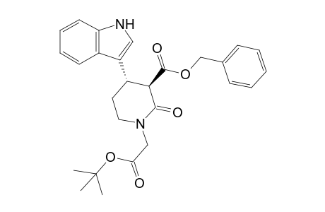 (3R,4S)-1-(2-tert-butoxy-2-keto-ethyl)-4-(1H-indol-3-yl)-2-keto-nipecotic acid benzyl ester