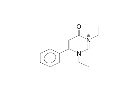 1,3-diethyl-4-oxo-6-phenyl-1,4-dihydro-3-pyrimidinium