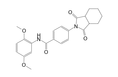 benzamide, N-(2,5-dimethoxyphenyl)-4-(octahydro-1,3-dioxo-2H-isoindol-2-yl)-