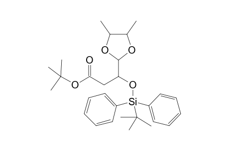 t-Butyl 3-[1'-(t-butyldiphenylsilyl)oxy]-3-[4',5'-dimethyl-[1,3]dioxolan-2'-yl)-propanoate