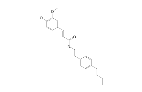 7'-(4'-HYDROXY-3'-METHOXYPHENYL)-N-[(4-BUTYLPHENYL)-ETHYL]-PROPENAMIDE