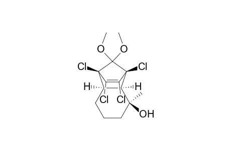 1,4-Methanonaphthalen-5-ol, 1,2,3,4-tetrachloro-1,4,4a,5,6,7,8,8a-octahydro-9,9-dimethoxy-5-methyl-, (1.alpha.,4.alpha.,4a.beta.,5.alp ha.,8a.beta.)-(.+-.)-