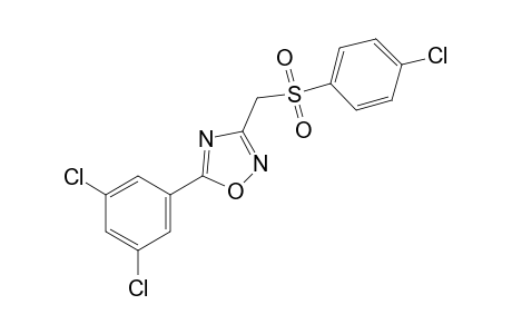 3-{[(p-chlorophenyl)sulfonyl]methyl}-5-(3,5-dichlorophenyl)-1,2,4-oxadiazole