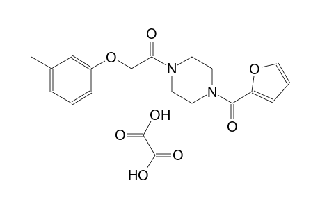 1-(4-(furan-2-carbonyl)piperazin-1-yl)-2-(m-tolyloxy)ethanone oxalate