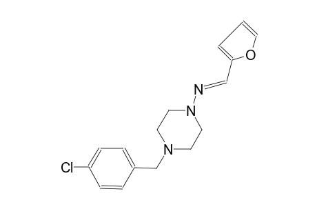 1-piperazinamine, 4-[(4-chlorophenyl)methyl]-N-[(E)-2-furanylmethylidene]-