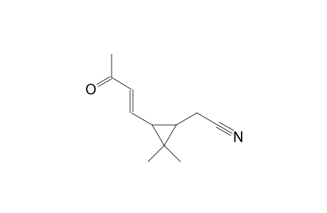 {2,2-dimethyl-3-[(1E)-3-oxo-1-butenyl]cyclopropyl}acetonitrile