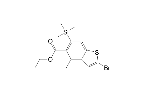 Benzo[b]thiophene-5-carboxylic acid, 2-bromo-4-methyl-6-(trimethylsilyl)-, ethyl ester