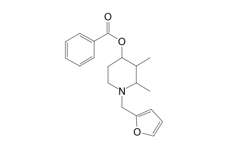 Benzoic acid, 1-furan-2-ylmethyl-2,3-dimethylpiperidin-4-yl ester
