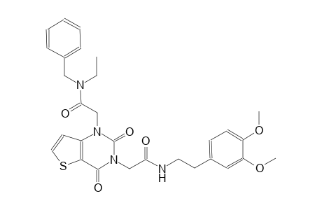 N-benzyl-2-{3-[5-(3,4-dimethoxyphenyl)-2-oxopentyl]-2,4-dioxo-1H,2H,3H,4H-thieno[3,2-d]pyrimidin-1-yl}-N-ethylacetamide