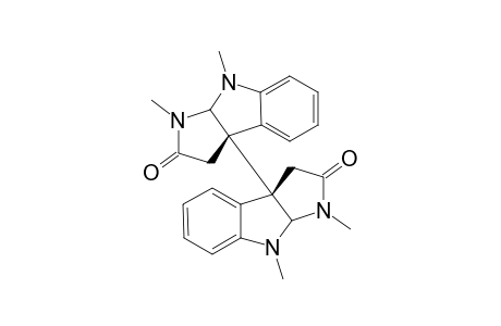 (8bR)-8b-[(8bR)-2-keto-3,4-dimethyl-1,3a-dihydropyrrolo[2,3-b]indol-8b-yl]-3,4-dimethyl-1,3a-dihydropyrrolo[5,4-b]indol-2-one