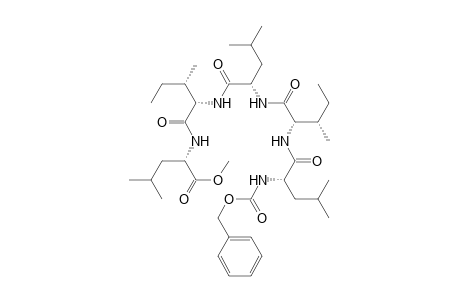 L-Leucine, N-[N-[N-[N-[N-[(phenylmethoxy)carbonyl]-L-leucyl]-L-isoleucyl]-L-leuc yl]-L-isoleucyl]-, methyl ester