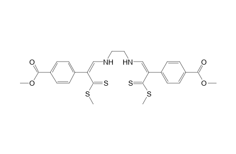 1,2-bis{[(3'-(Methylthio)-2'-{(4"-methoxycarbonyl)phenyl}-3'-thioxoprop-1'-enyl]amino]-ethane