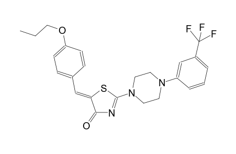 (5Z)-5-(4-propoxybenzylidene)-2-{4-[3-(trifluoromethyl)phenyl]-1-piperazinyl}-1,3-thiazol-4(5H)-one