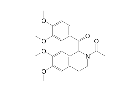 Isoquinoline, 2-acetyl-1-(3,4-dimethoxybenzoyl)-1,2,3,4-tetrahydro-6,7-dimethoxy-