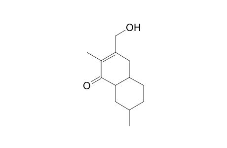 3,9-Dimethyl-4-(hydroxymethylbicyclo[4.4.0]dec-3-en-2-one