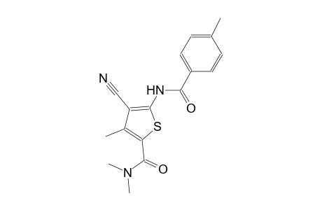 4-cyano-N,N,3-trimethyl-5-[(4-methylbenzoyl)amino]-2-thiophenecarboxamide