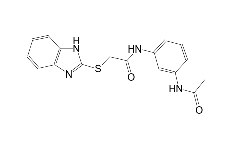 N-[3-(acetylamino)phenyl]-2-(1H-benzimidazol-2-ylsulfanyl)acetamide