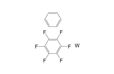 Benzene-hexafluorobenzene-tungsten