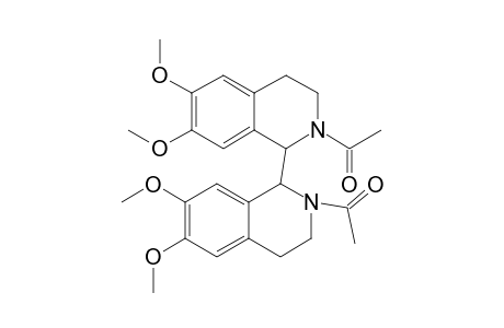 RAC-2,2'-DI-(ETHANOYL)-6,6',7,7'-TETRAMETHOXY-1,1'-BIS-(1,2,3,4-TETRAHYDROISOQUINOLINE)