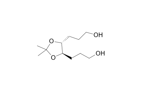 3-[(4R,5R)-2,2-dimethyl-5-(3-oxidanylpropyl)-1,3-dioxolan-4-yl]propan-1-ol