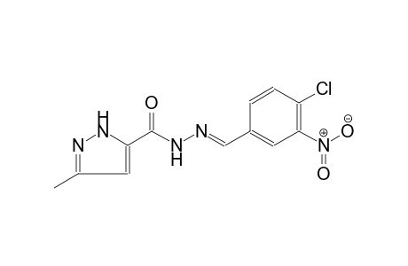 N'-[(E)-(4-chloro-3-nitrophenyl)methylidene]-3-methyl-1H-pyrazole-5-carbohydrazide