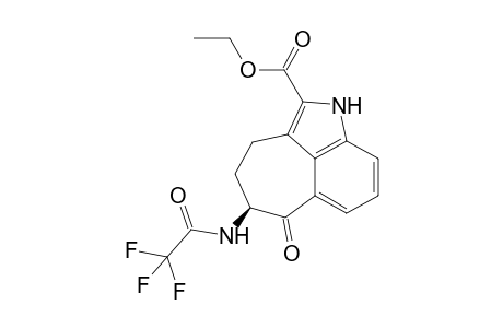 (+)-(5S)-2-Ethoxycarbonyl-5-trifluoroacetoamido-6-oxo-3,4,5,6-tetrahydro-1H-cyclohept[c,d]indole