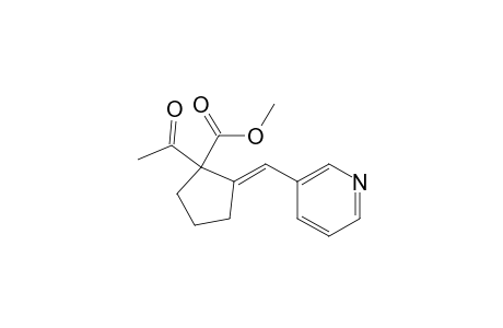 (E)-methyl 1-acetyl-2-(pyridin-3-ylmethylene)cyclopentanecarboxylate