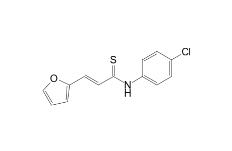 (E)-N-(4-chlorophenyl)-3-(2-furanyl)-2-propenethioamide