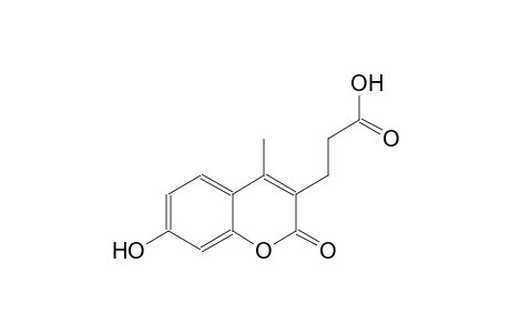 2H-1-benzopyran-3-propanoic acid, 7-hydroxy-4-methyl-2-oxo-