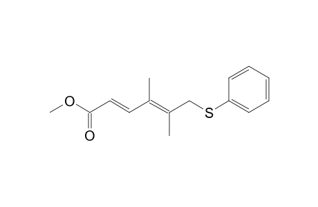 (2E,4E)-4,5-dimethyl-6-(phenylthio)hexa-2,4-dienoate