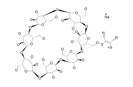 MONO-[6-DEOXY-6-(2-BUTENEDINITRILE-2,3-DIMERCAPTO-SODIUM-SALT)]-BETA-CYCLODEXTRINE