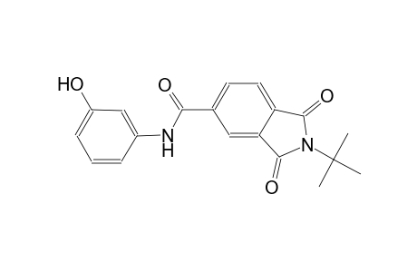 2-tert-butyl-N-(3-hydroxyphenyl)-1,3-dioxo-5-isoindolinecarboxamide