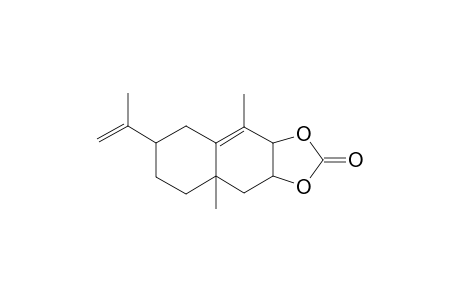 1,2,3,4,6,7,8,8a-Octahydronaphthalene-6,7-diol, 5,8a-dimethyl-3-isopropenyl-, cyclic carbonate (Z)-