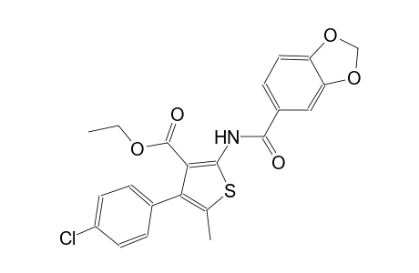 ethyl 2-[(1,3-benzodioxol-5-ylcarbonyl)amino]-4-(4-chlorophenyl)-5-methyl-3-thiophenecarboxylate