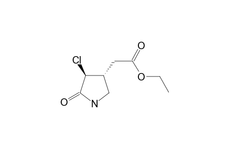2-[(3R,4S)-4-chloro-5-keto-pyrrolidin-3-yl]acetic acid ethyl ester