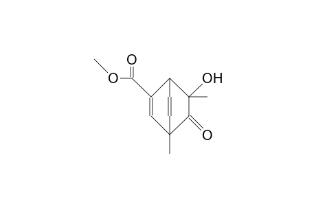 1,3-Dimethyl-3-hydroxy-bicyclo(2.2.2)octa-5,7-dien-2-one-8-carboxylic acid, methyl ester