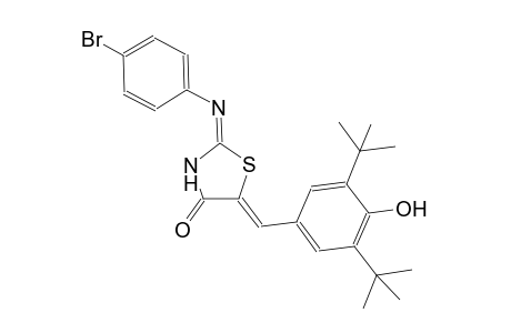 (2E,5Z)-2-[(4-bromophenyl)imino]-5-(3,5-ditert-butyl-4-hydroxybenzylidene)-1,3-thiazolidin-4-one