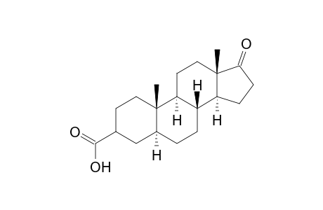 Androstane-3-carboxylic acid, 17-oxo-, (5.alpha.)-