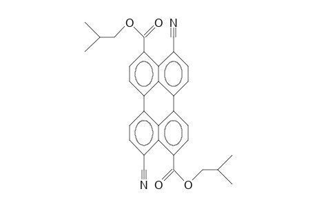 4,10-Dicyano-perylene-3,9-dicarboxylic acid, diisobutyl ester