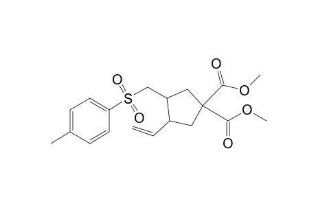 3-(tosylmethyl)-4-vinyl-cyclopentane-1,1-dicarboxylic acid dimethyl ester